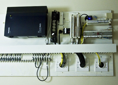 Structured wiring and network equipment ready for Outer Banks Wi-Fi installation